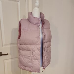 J. Crew Women's Light Pink Puffer Vest